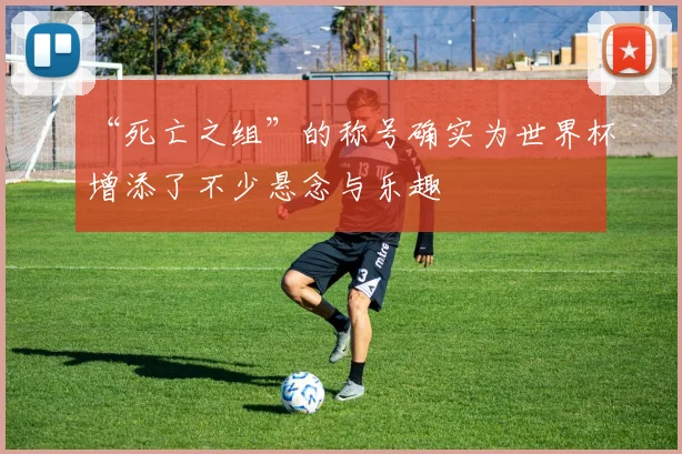“死亡之组”的称号确实为世界杯增添了不少悬念与乐趣